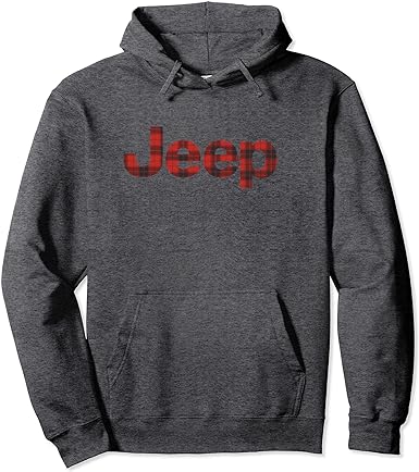 Jeep Plaid Logo Pullover Hoodie