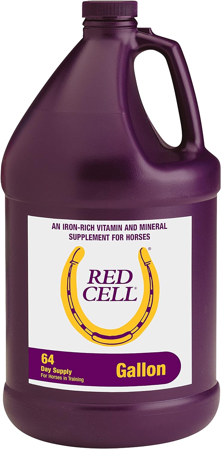 Farnam Horse Health Red Cell, Liquid Vitamin-Iron-Mineral Supplement for Horses, Helps Fill Importan