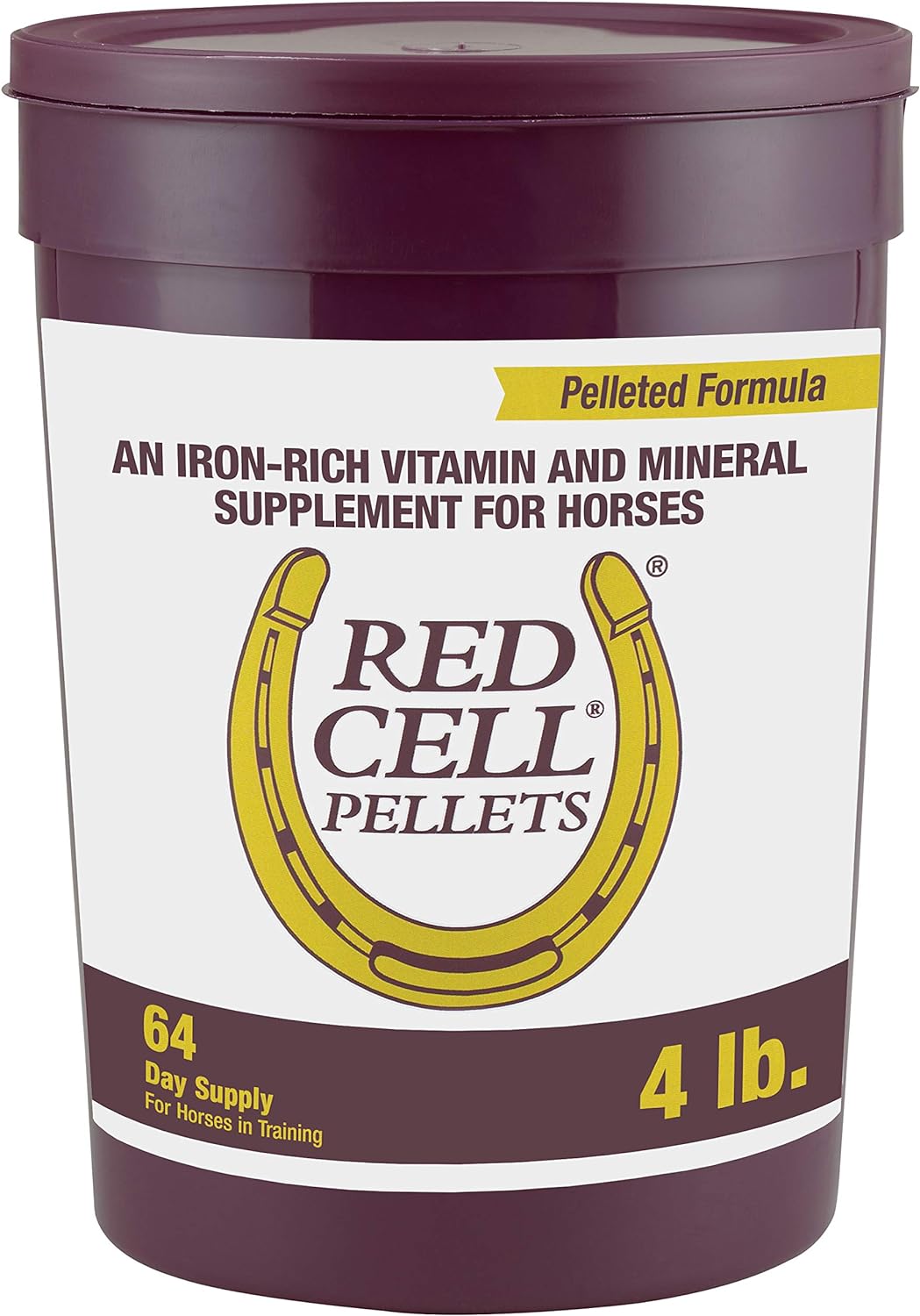 Farnam Horse Health Red Cell Pellets, Vitamin-Iron-Mineral Supplement for Horses, Helps Fill Importa