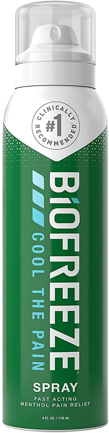 Biofreeze-12149 Pain Relief Spray, 4 oz. Aerosol Spray,
