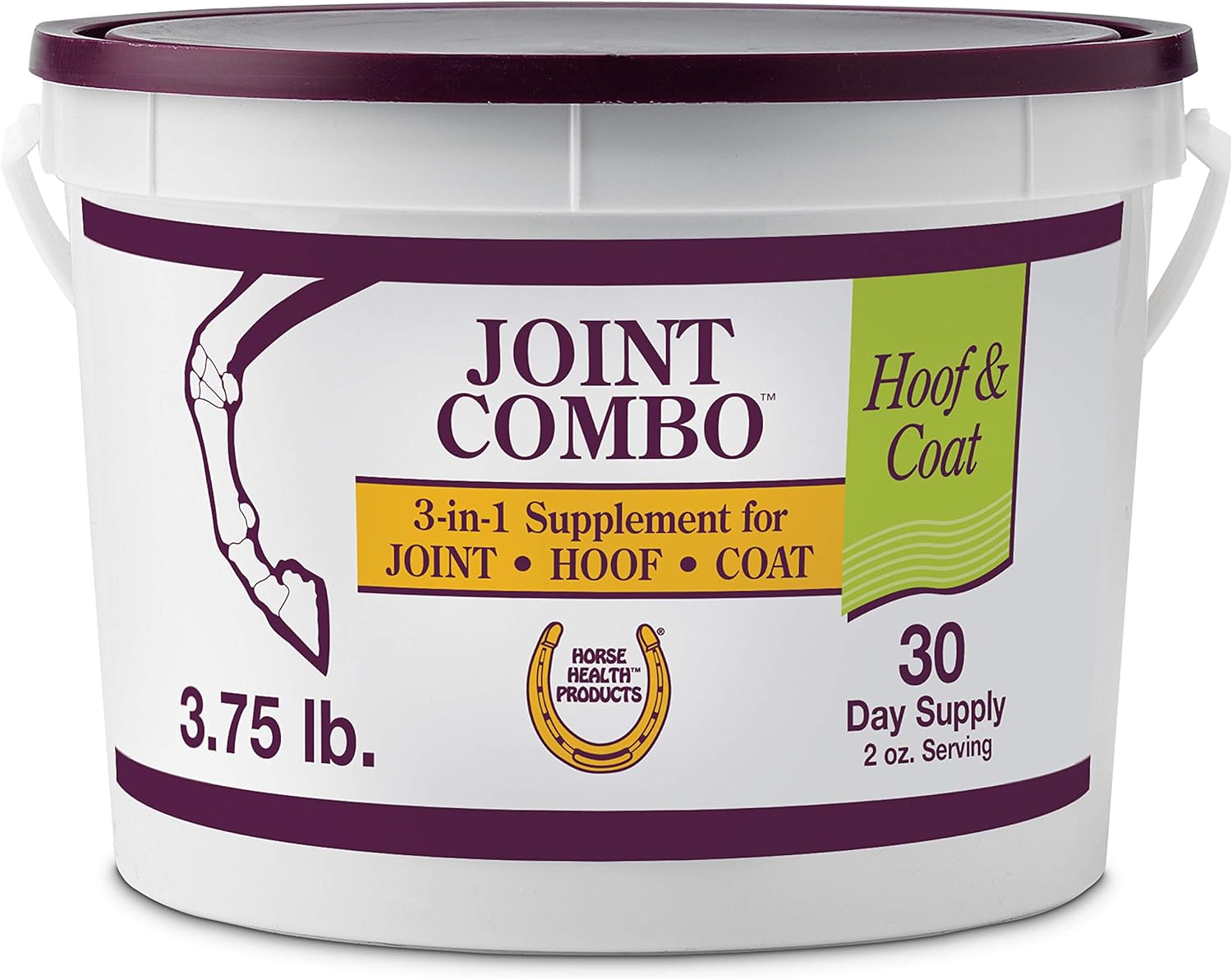 Horse Health Joint Combo Hoof & Coat, Convenient 3-