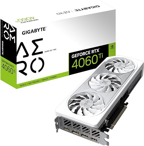 GIGABYTE GeForce RTX 4060 Ti AERO OC 16G…
