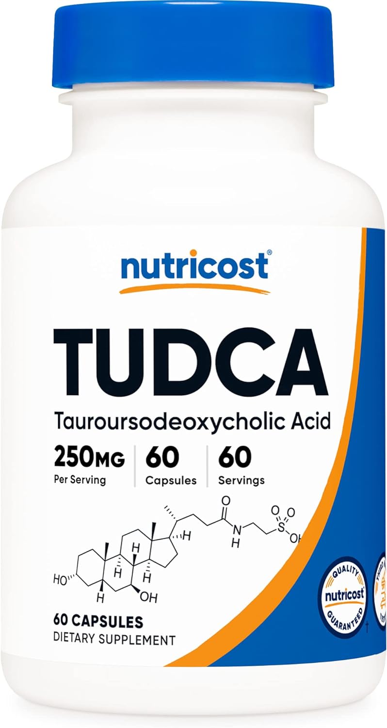 Nutricost Tudca 250mg; 60 Capsules (Tauroursodeoxycholic Acid) Liver Support Supplement - Premium Qu