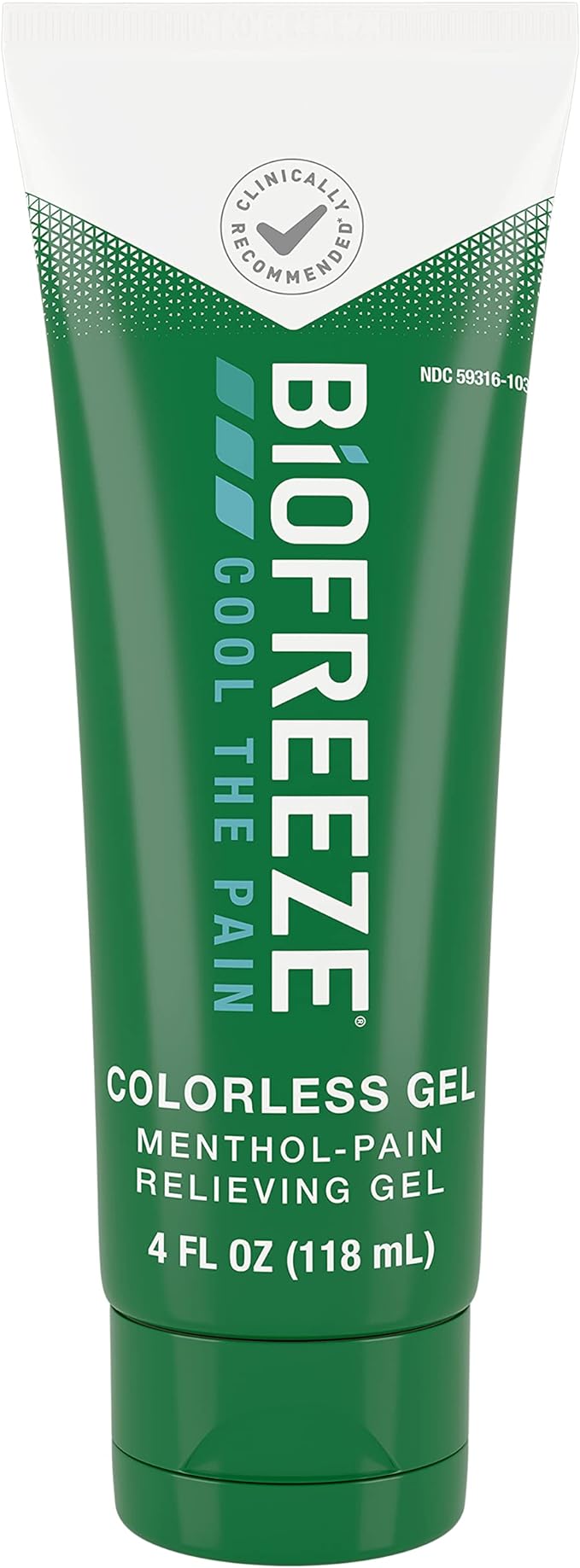 Biofreeze Pain Relief Gel, 4 oz. Tube, Cooling Topical 